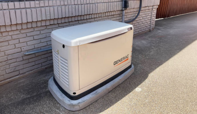 A newly installed generator