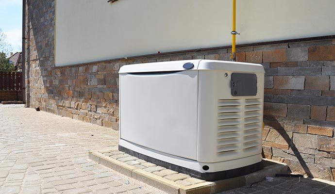 Clean residential backup generator.