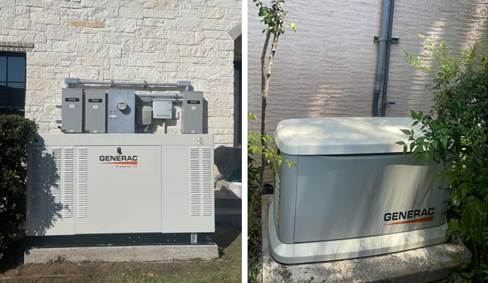 Two types of backup generator