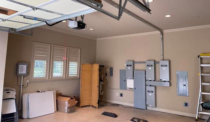 Electrical system installed indoor