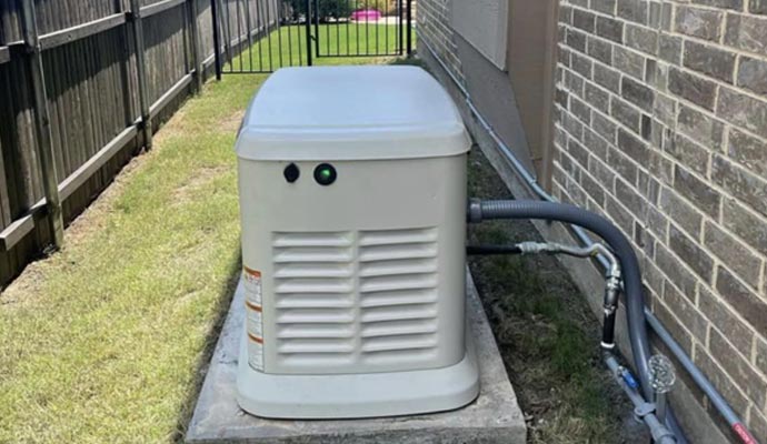 Installed home battery backup system