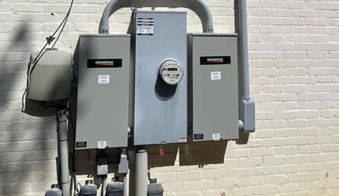 Replaced electrical meter base panel
