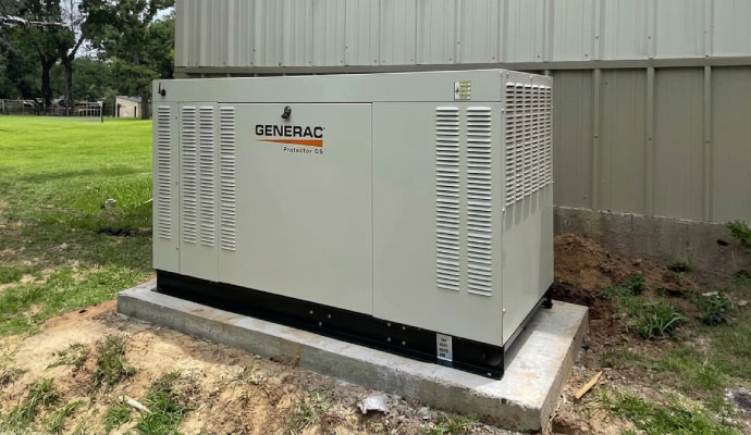 Generac backup generator installation
