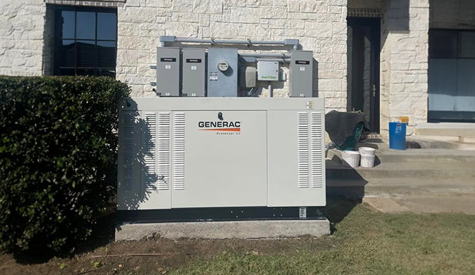 installed generac standby generator