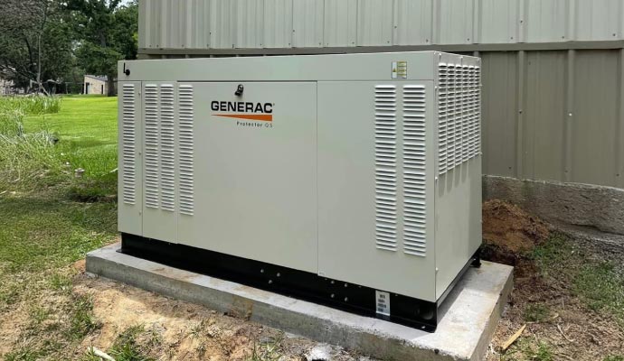 Installed generac generator
