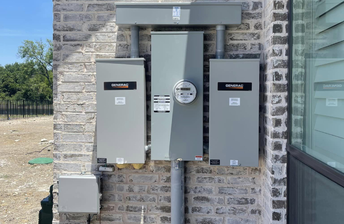 Installed power outage backup system
