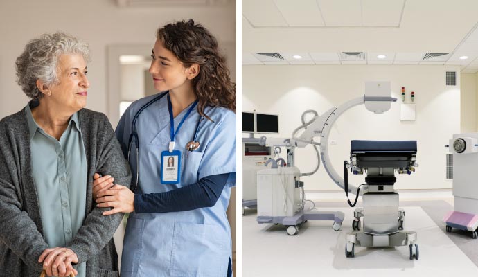 Collage of nursing home and diagnostic center