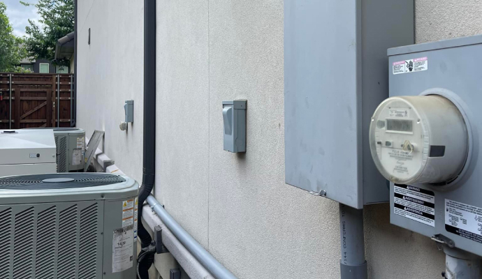 Installed power outage backup system