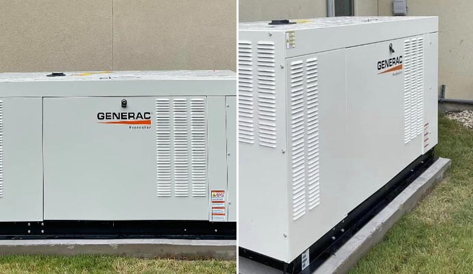 Installed generac generators