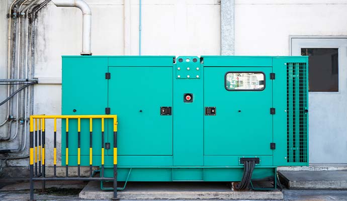 Installed commercial generator