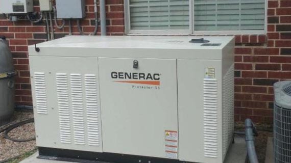 installing generator