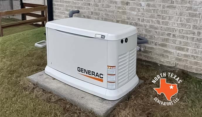 North Texas generator installed outside