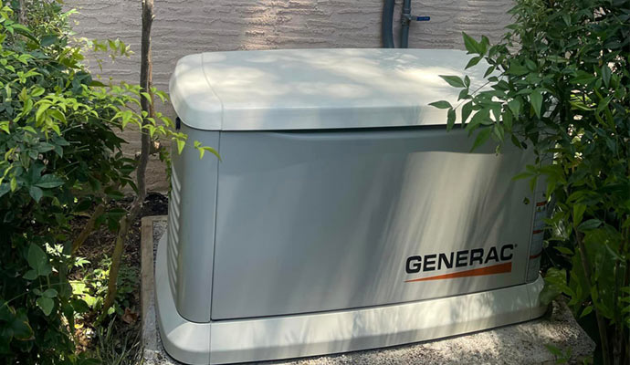 Power generator inside garden