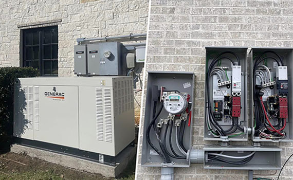 collage of electrical upgrade
